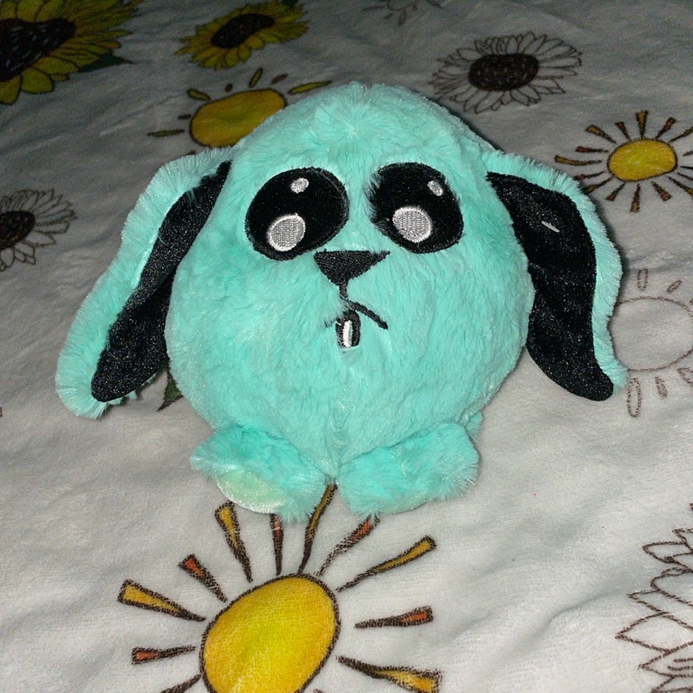 Aqua stuffed rabbit animal